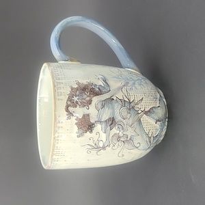 NWOT Susan Winget Cracker Barrel Stonewear Glazed Coffee Mug 3D Mermaid D/M Safe